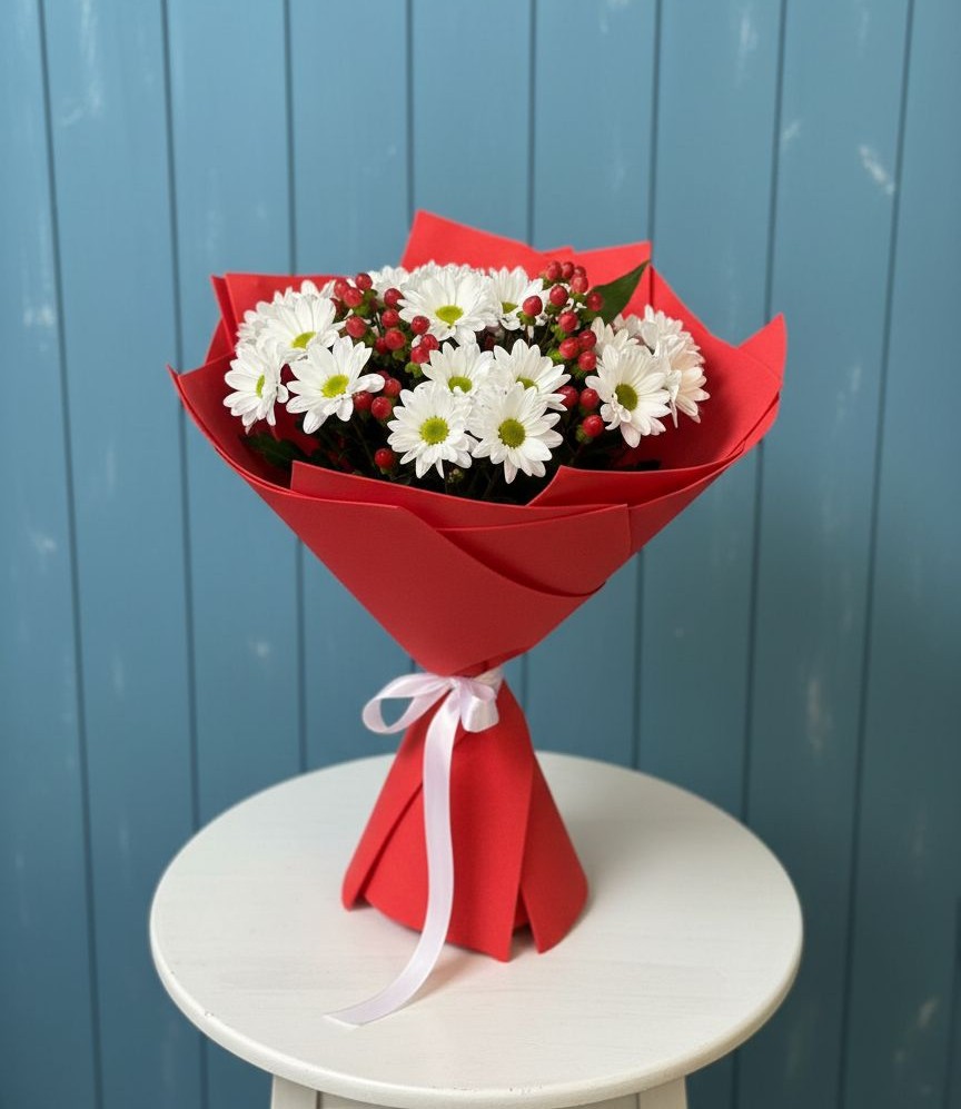 Букет цветов из: Хризантемы в Суздали