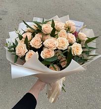 Букет Кремовые розы Латте в Суздали