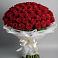 Букет 101 Красная роза Блэк Мэджик в Суздали