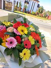 Букет цветов из:  Герберы #REPLACE_PRED# Суздали