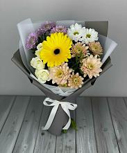 Букет цветов из:  Розы, Герберы и Хризантемы #REPLACE_PRED# Суздали