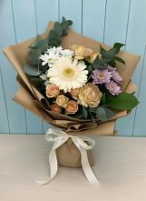 Букет цветов из:  Герберы и Хризантемы в Суздали