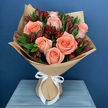 Букет цветов из:  Розы и Альстромерии в Суздали