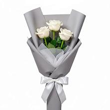 Букет 3 белые розы #REPLACE_PRED# Суздали
