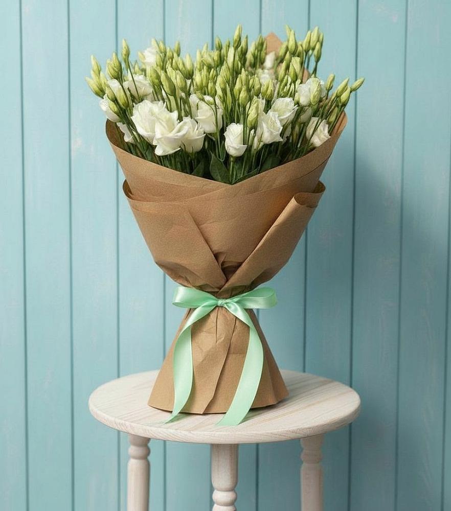 Букет цветов из: Лизиантусы в Суздали