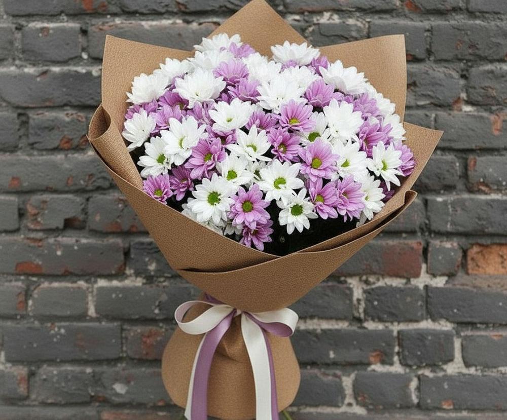 Букет цветов из: Хризантемы в Суздали