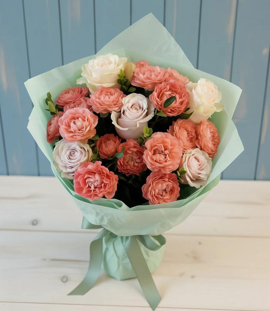 Букет цветов из: Розы в Суздали