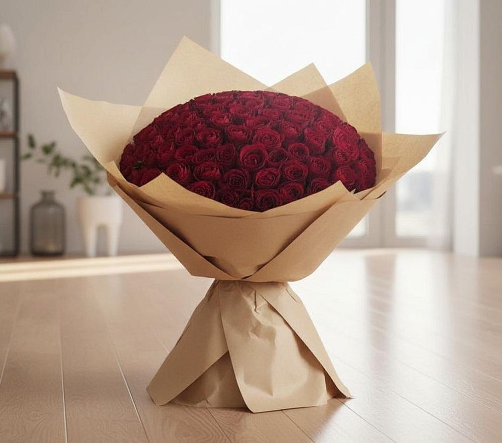 Букет 101 Красная роза в Суздали