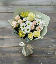 Букет цветов из:  Альстромерии, Розы и Хризантемы в Суздали