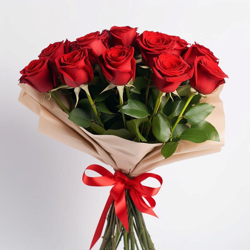 Букет 11 Красных роз Эдлесс Лав в Суздали